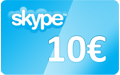Skype 10 EUR