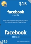 Facebook Credits Gift Card 15 USD US-регион