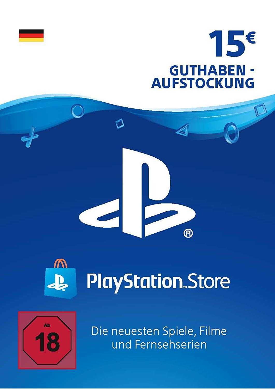 Playstation Network Gift Card 15 EUR DE-регион
