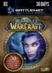 World of Warcraft Time Card 30 дней US-регион
